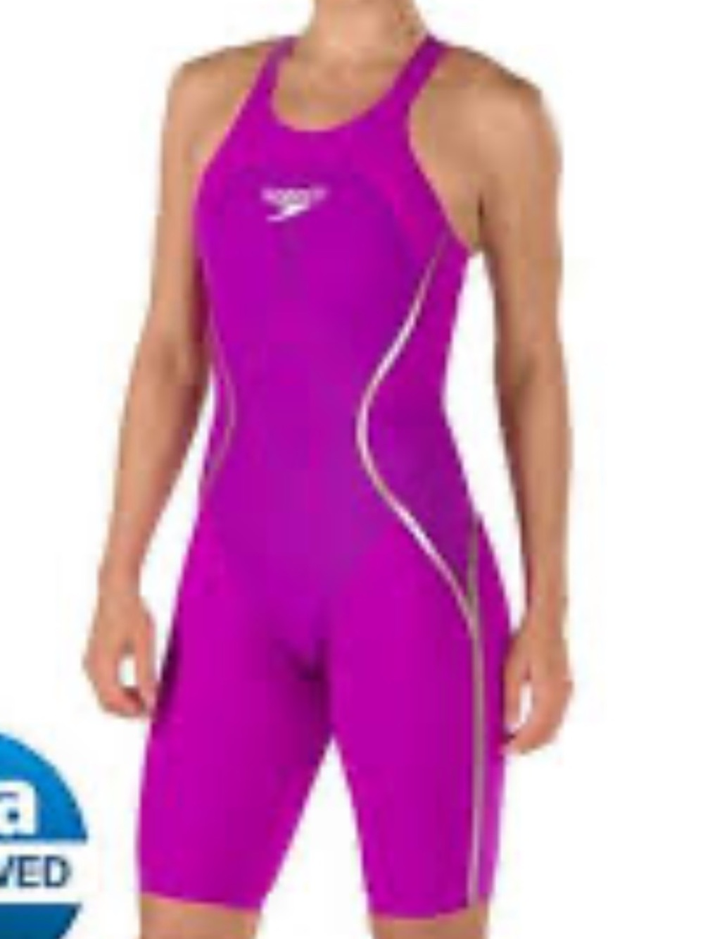 Speedo Women's Magenta Compression Kneesuit Swimsuit Size 25